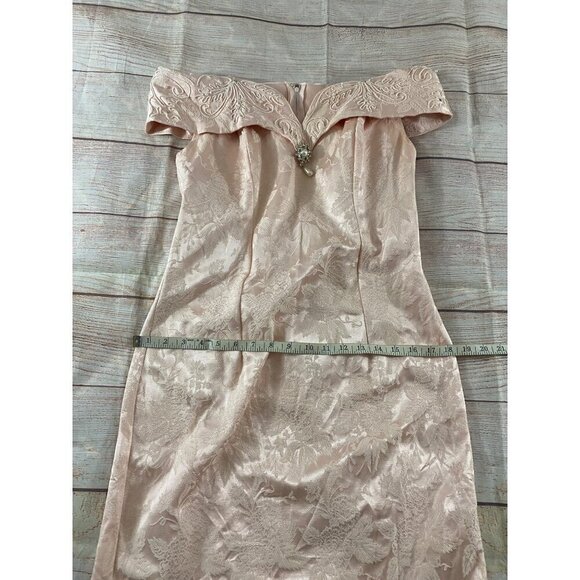 Vintage Cache Petites By Bari Protas Women's Embellished Cocktail Dress - 8 - Picture 5 of 14